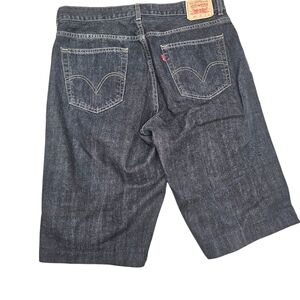 Levi's 569 Loose Straigh Denim Shorts Black W36 Youth 18 Husky